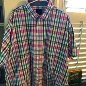 Men’s SS Size 3X LINEA UOMO Multicolored Shirt